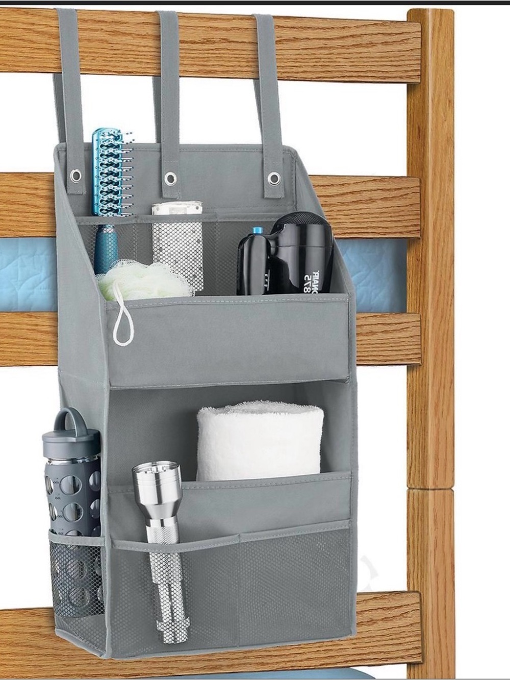 Container Store Hanging Organizer Caddy summer camp bunkbed dorm bunk bed